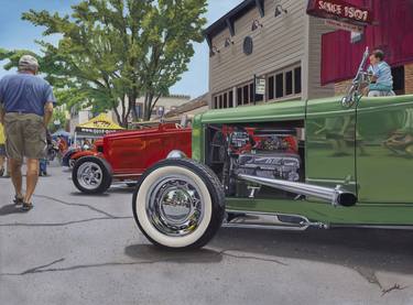 Print of Photorealism Automobile Paintings by Frank Haseloff