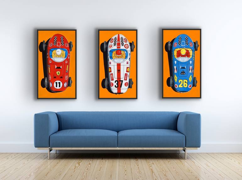 Original Photorealism Car Painting by Frank Haseloff