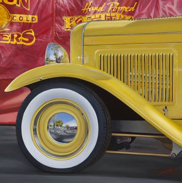 Original Photorealism Automobile Paintings by Frank Haseloff