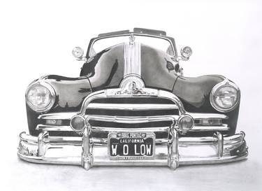 Original Photorealism Automobile Drawings by Frank Haseloff