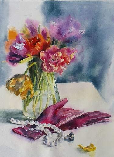 Original Still Life Painting by Natasha Sokolnikova