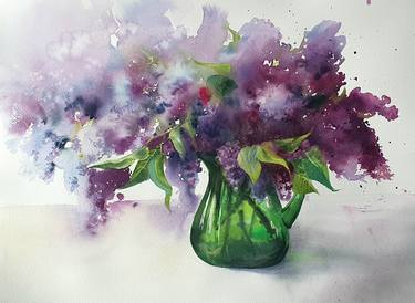 Original Contemporary Floral Painting by Natasha Sokolnikova
