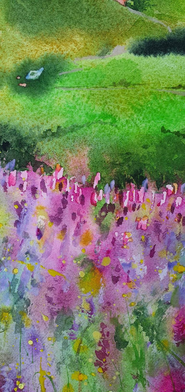 Original Impressionism Nature Painting by Natasha Sokolnikova