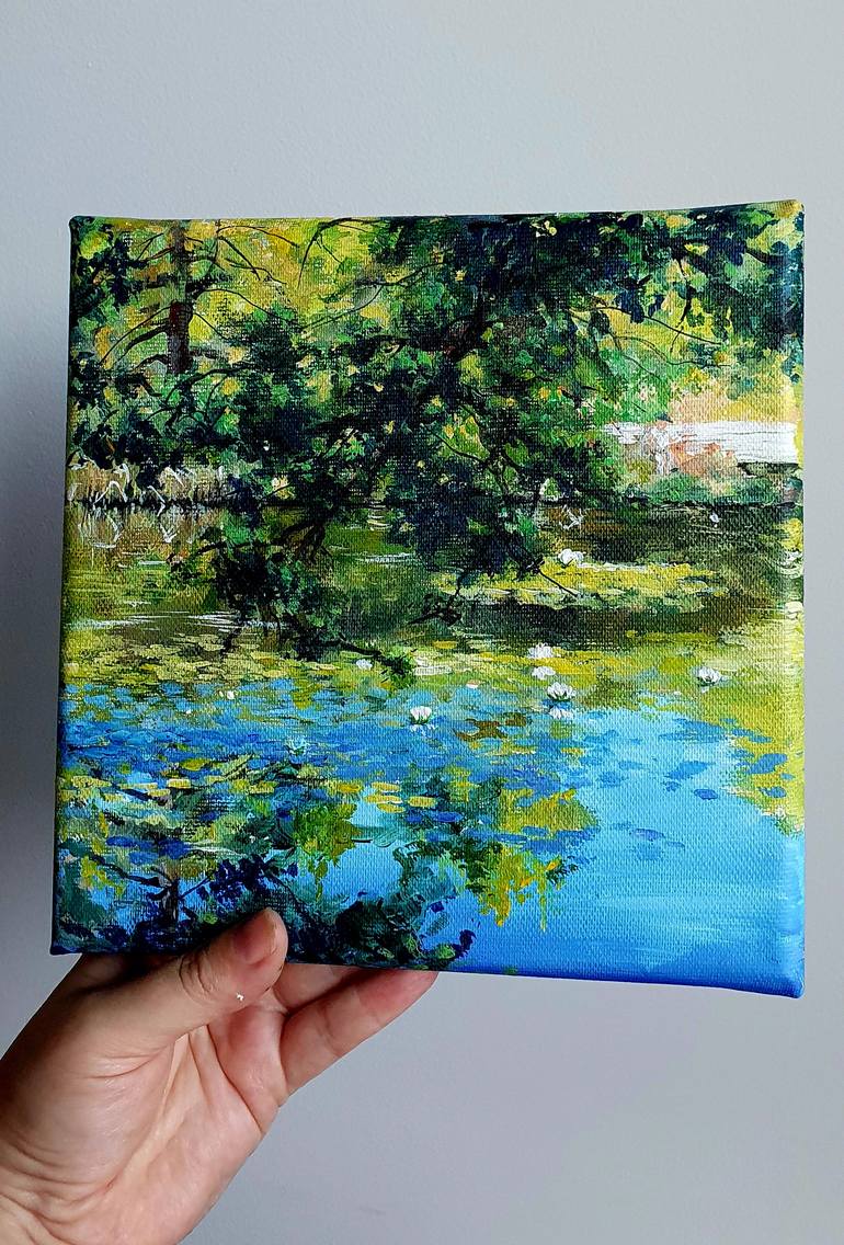 Original Impressionism Landscape Painting by Natasha Sokolnikova