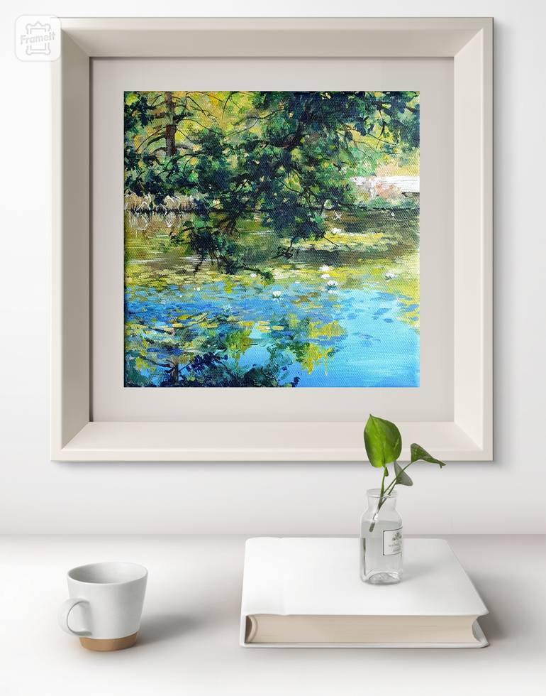 Original Impressionism Landscape Painting by Natasha Sokolnikova