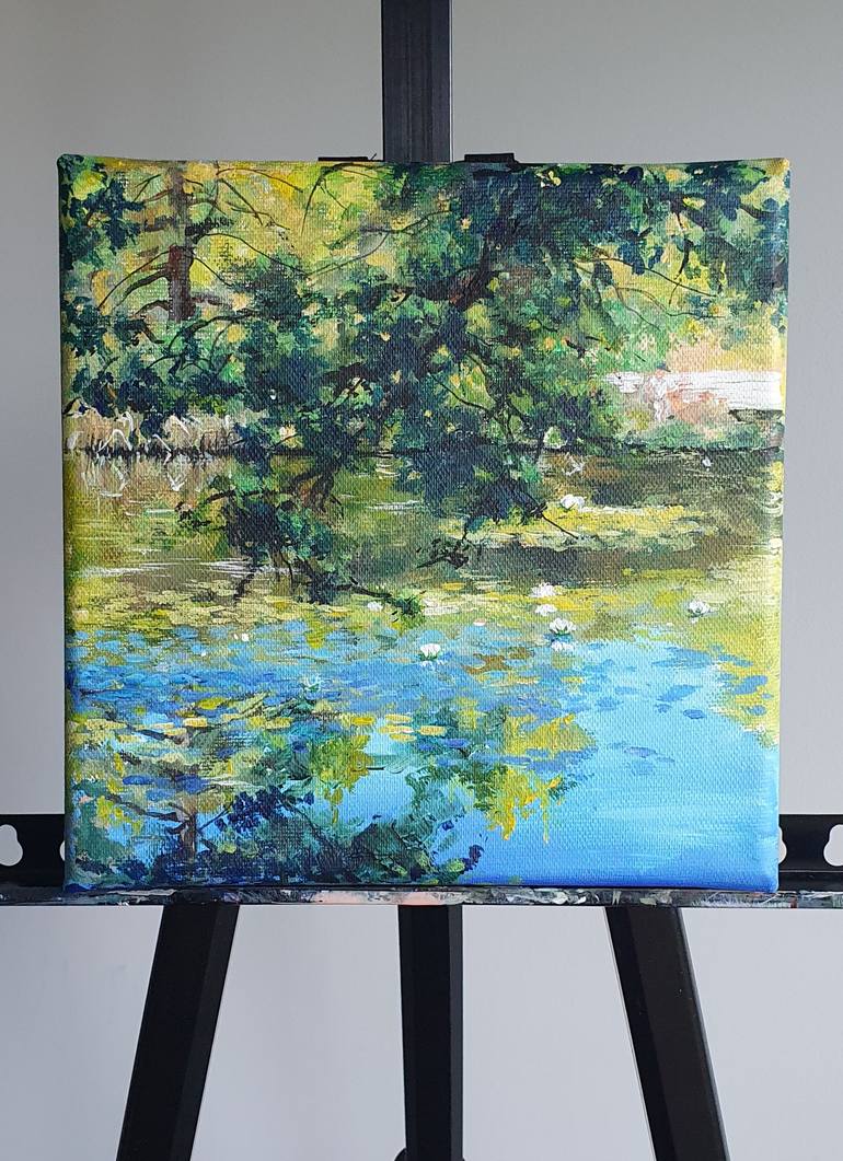Original Impressionism Landscape Painting by Natasha Sokolnikova