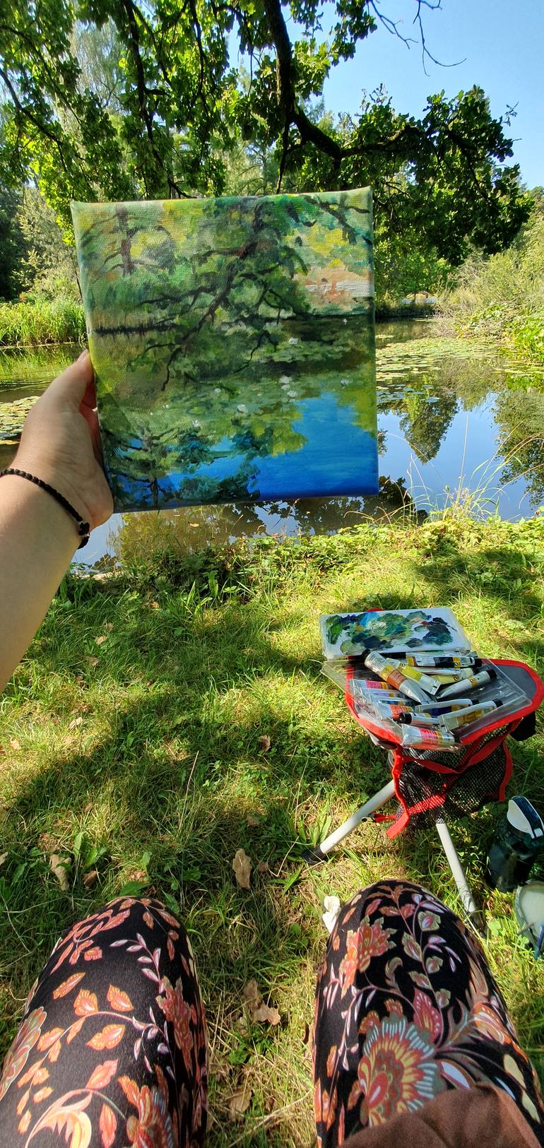 Original Impressionism Landscape Painting by Natasha Sokolnikova