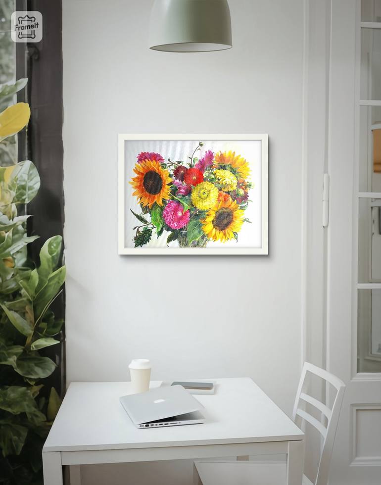 Original Realism Floral Painting by Natasha Sokolnikova