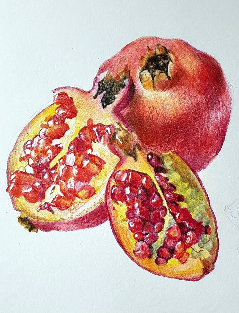 Original Realism Food & Drink Drawing by Natasha Sokolnikova