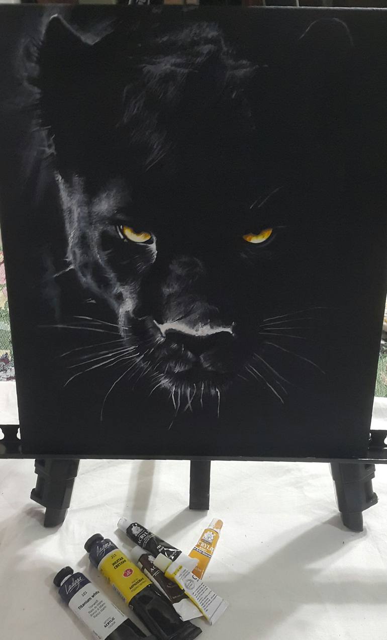 Original Impressionism Animal Painting by Natasha Sokolnikova