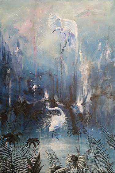 Original Abstract Fantasy Paintings by Natasha Sokolnikova
