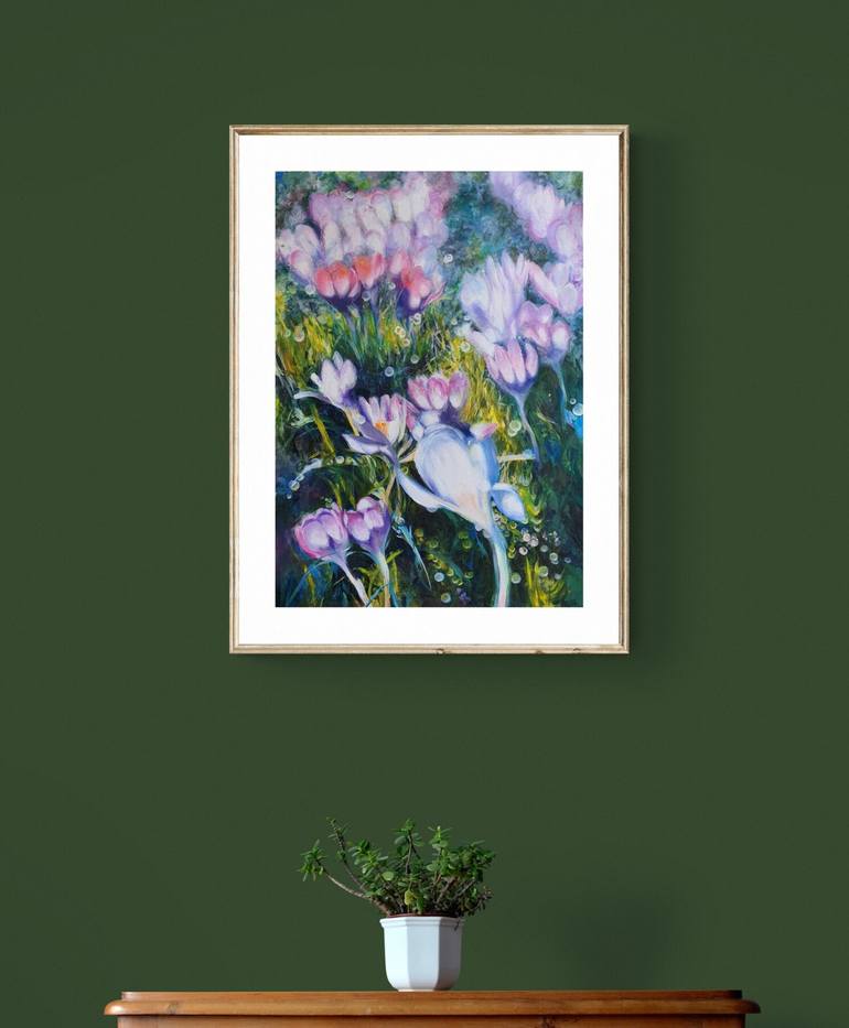 Original Floral Painting by Natasha Sokolnikova