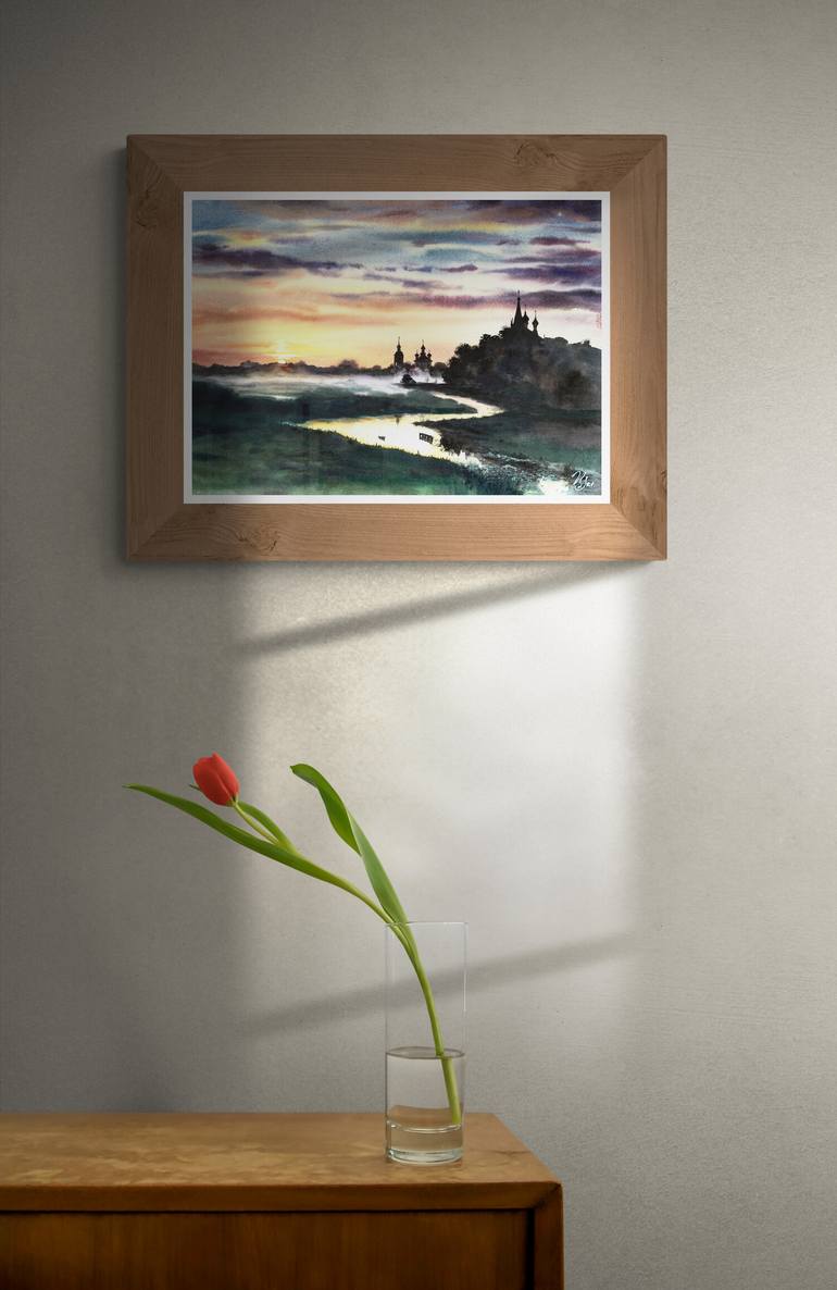 Original Expressionism Landscape Painting by Natasha Sokolnikova