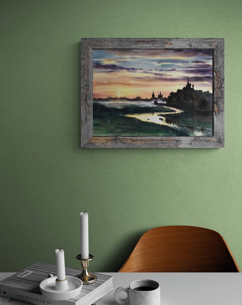 Original Expressionism Landscape Painting by Natasha Sokolnikova