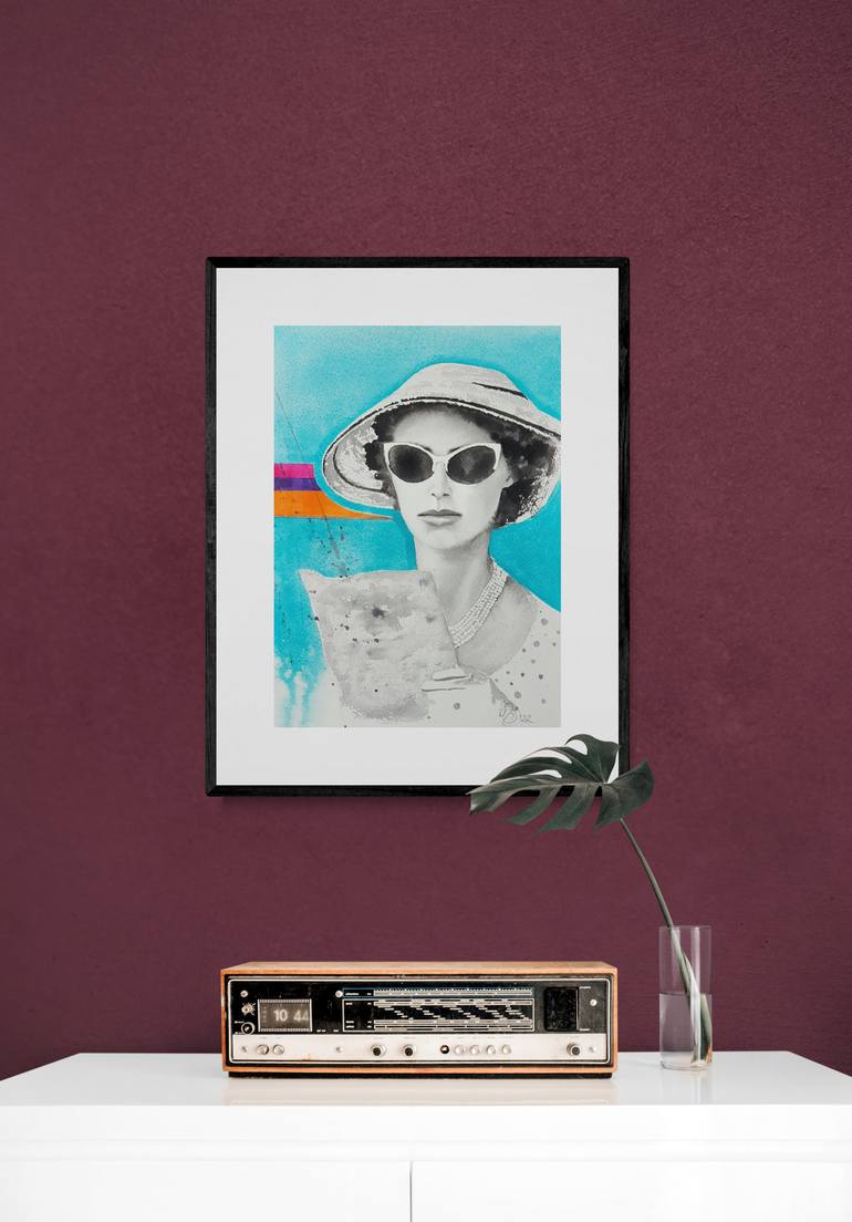 Original Art Deco Pop Culture/Celebrity Painting by Natasha Sokolnikova