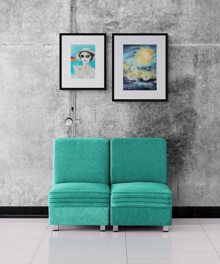 Original Art Deco Pop Culture/Celebrity Painting by Natasha Sokolnikova