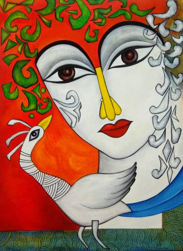 Original Fine Art Abstract Paintings by Nidhi Agarwal