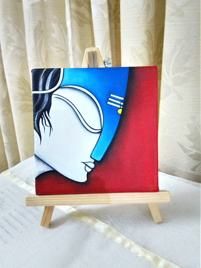 Original Abstract Expressionism Religion Painting by Nidhi Agarwal