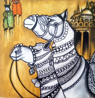 Original Fine Art Culture Paintings by Nidhi Agarwal