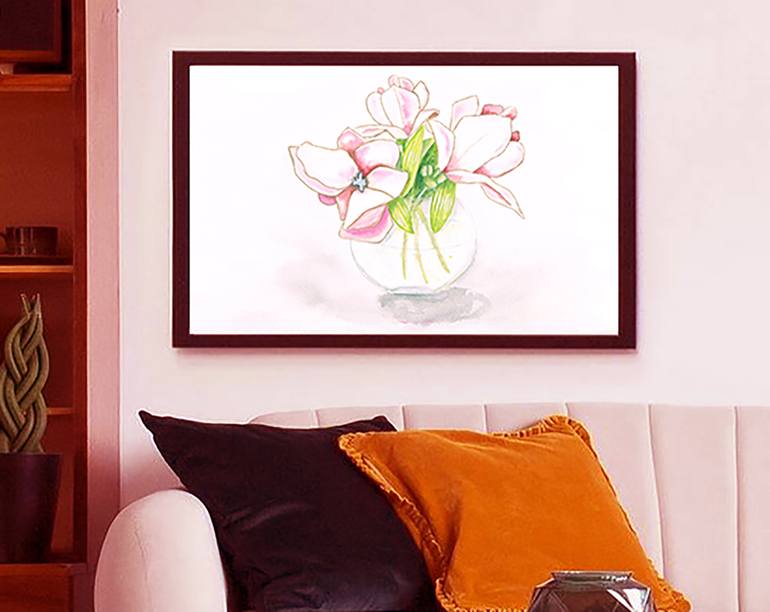 Original Fine Art Floral Painting by Elvira Errico