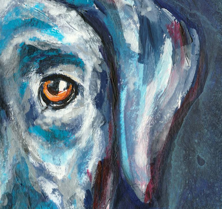 Original Fine Art Animal Painting by Elvira Errico