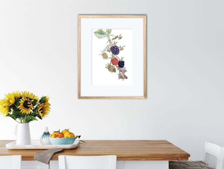 Summer berries (2020) • botanical watercolor • flower and plants • home ...