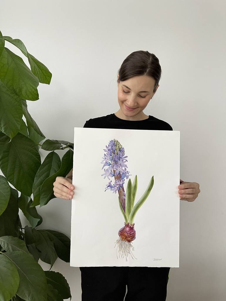 Original Illustration Floral Painting by Alisa Diakova