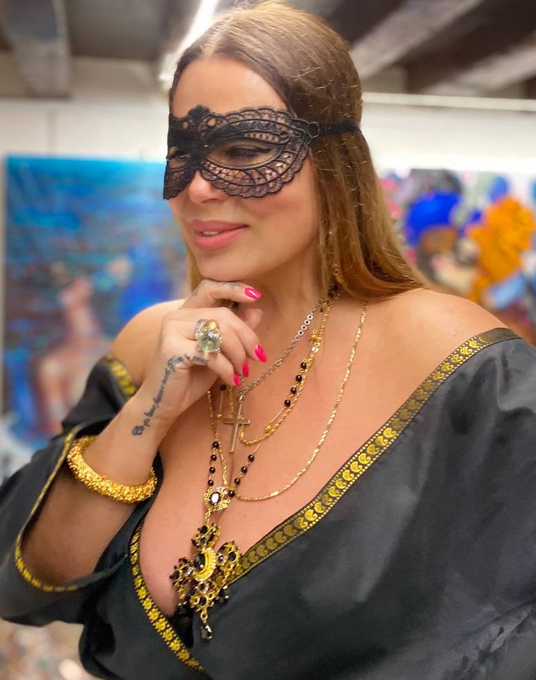 Original Expressionism Erotic Painting by Madlen Shadorina