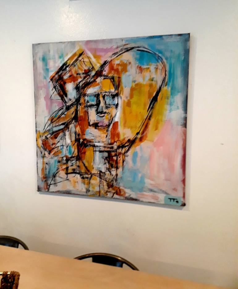 Original Abstract Expressionism Abstract Painting by Titio Art 