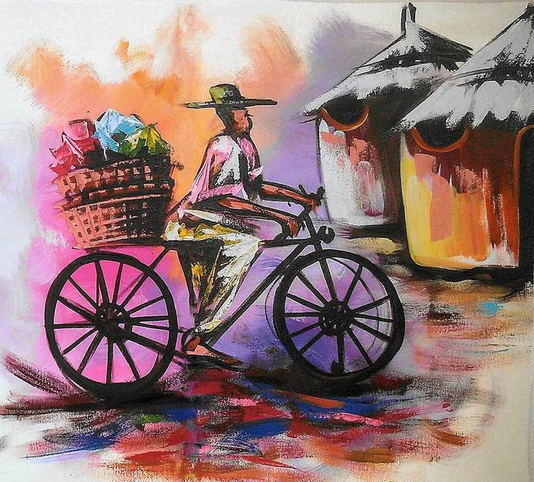 An African Farmer Painting by Williams Dogli | Saatchi Art