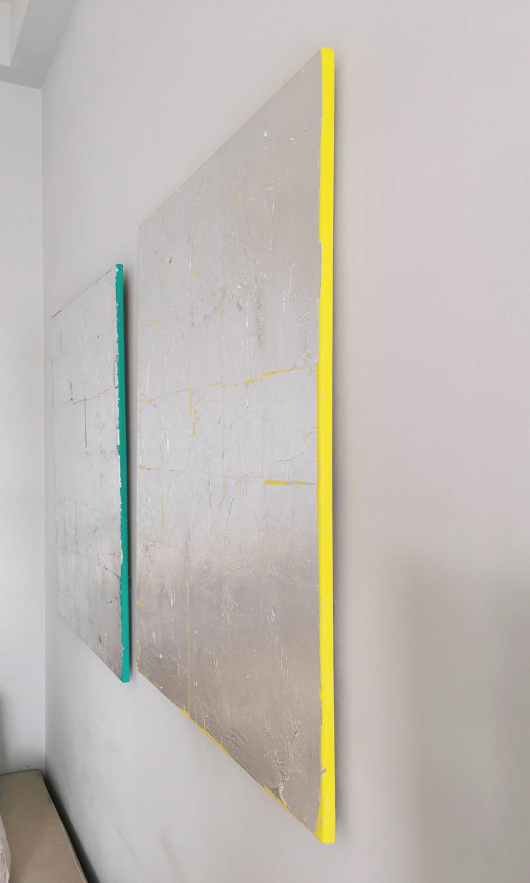 Original Art Deco Abstract Painting by Kelly Ngshah