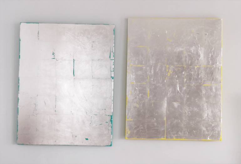 Original Art Deco Abstract Painting by Kelly Ngshah