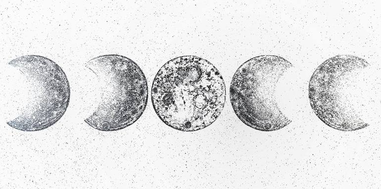 moon phases drawing tumblr