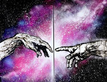 Original Outer Space Paintings by SOUL SISTERS STUDIO