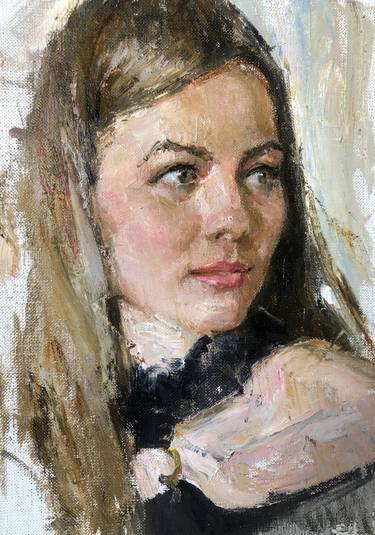 Original Fine Art Portrait Painting by Julia Kostsova