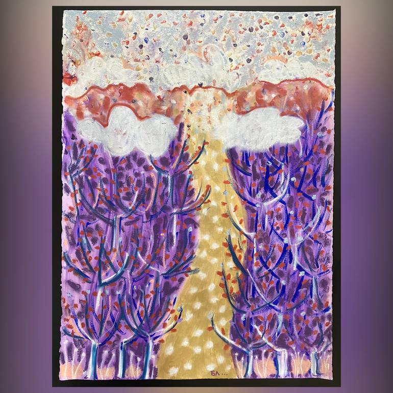 Original Figurative Landscape Painting by Biljana Lazovic