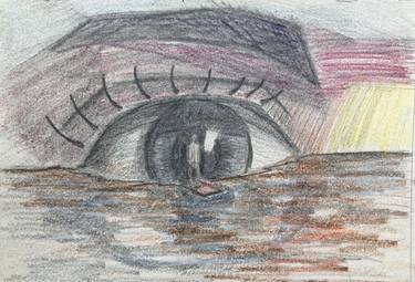 Original Surrealism Fantasy Drawing by Ian Langham