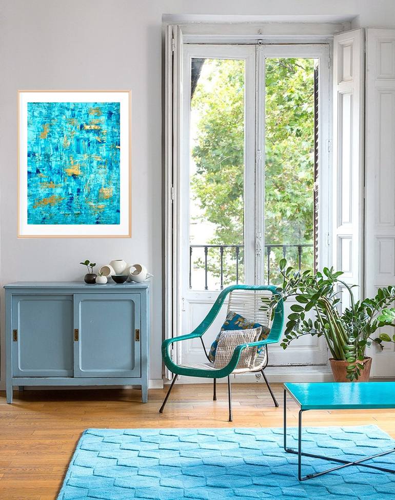 Original Abstract Expressionism Abstract Painting by Nina Onaur