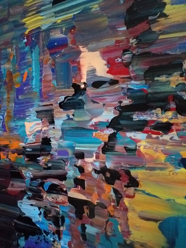 Original Abstract Expressionism Abstract Painting by Umut KUTBAY