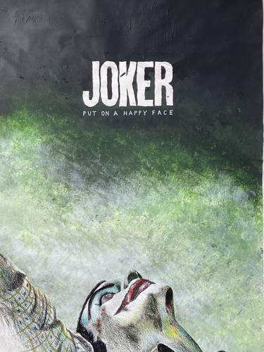 Joker Movie Poster rendition hand painted/drawn thumb