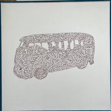 Abstract Calligraphy 1960's VW Camper thumb