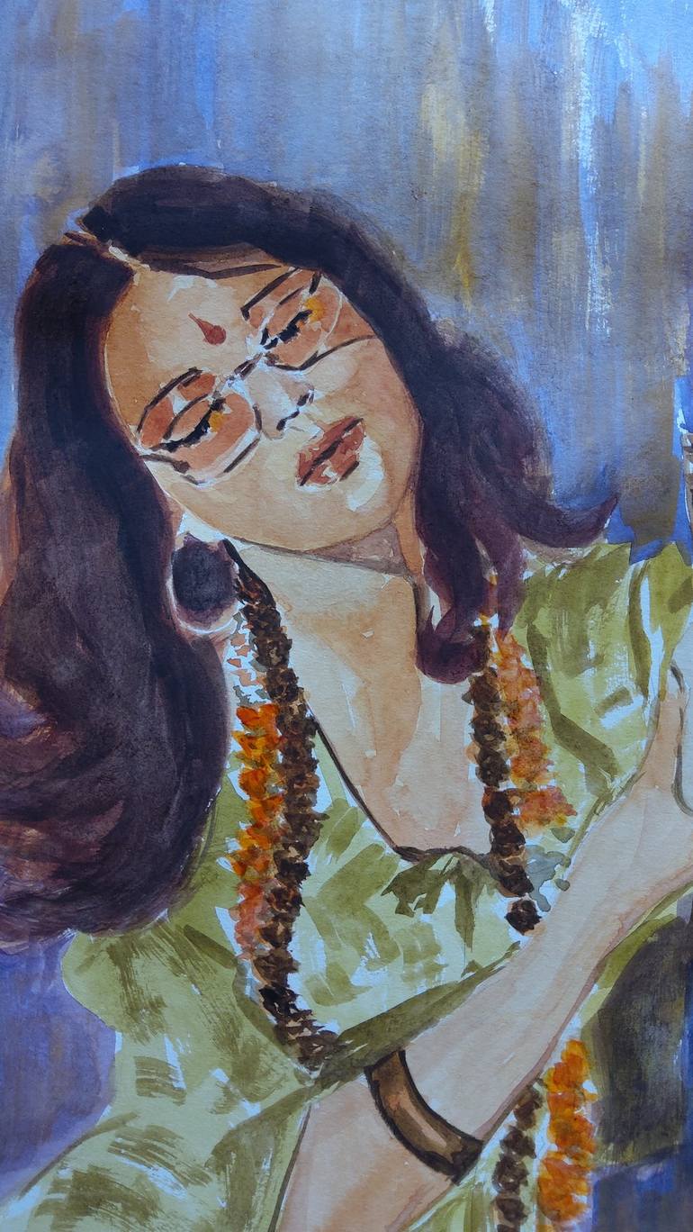Original Contemporary Portrait Painting by Meha Chaturvedi