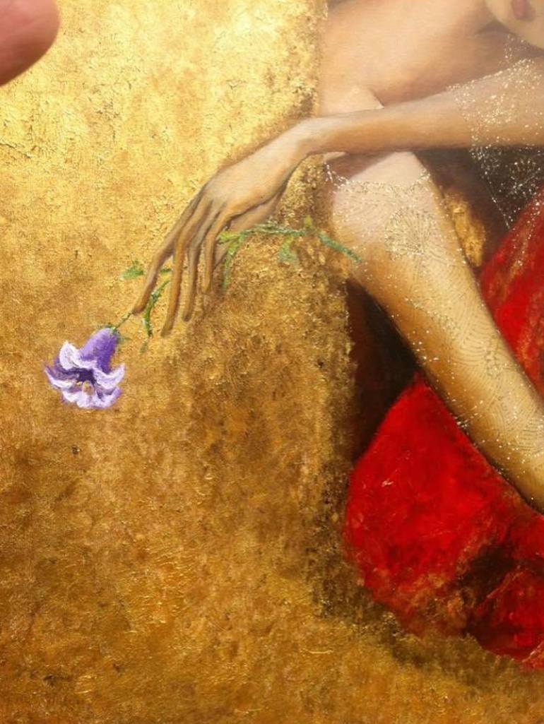 Original Art Deco Fantasy Painting by Barbare Gegidze