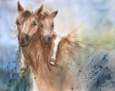 Original Expressionism Horse Paintings by Cosette Bekkers
