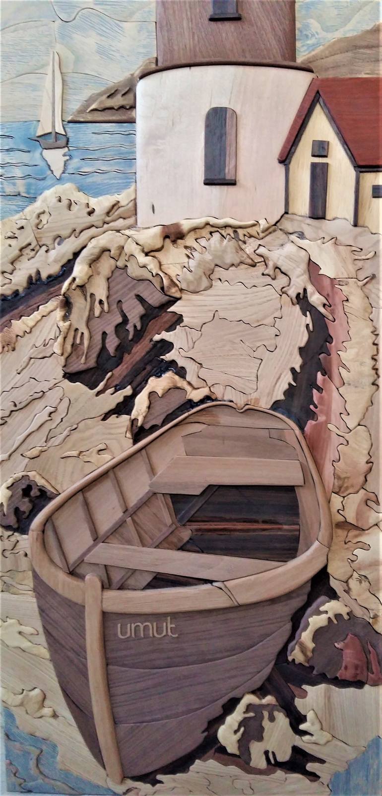 Original Figurative Seascape Installation by Semih Celebi