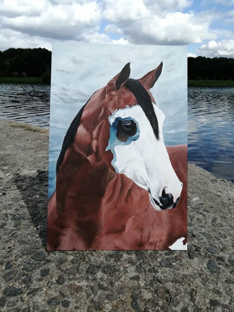 Original Horse Painting by Sv Foxi