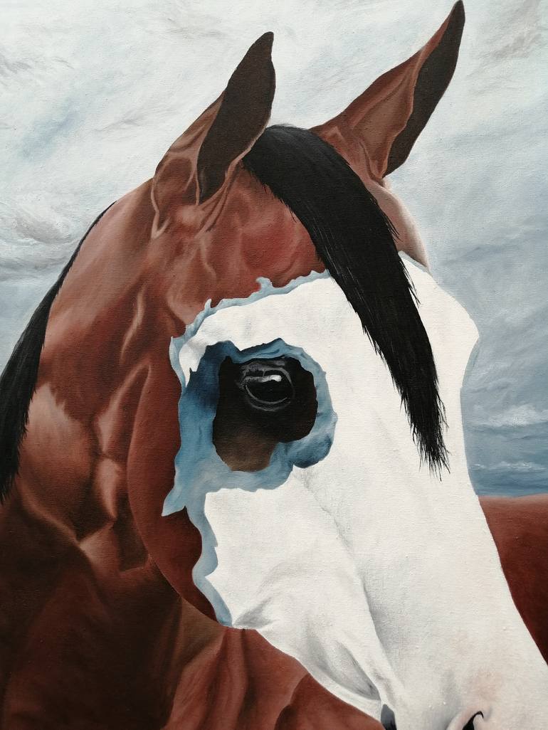 Original Horse Painting by Sv Foxi
