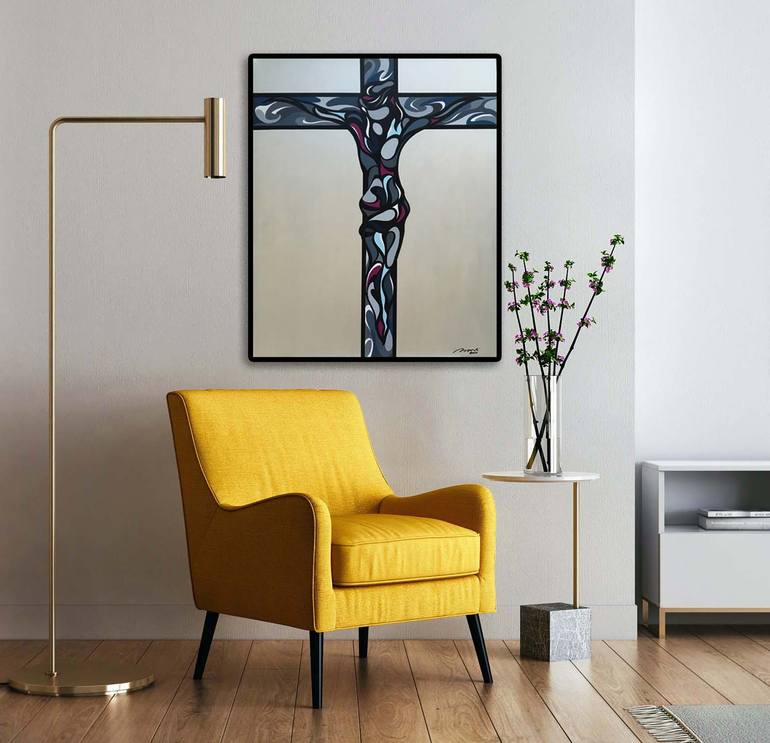 Original Conceptual Religion Painting by Nando Martins