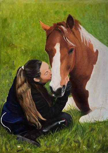 Print of Contemporary Horse Paintings by Sonny Andersson