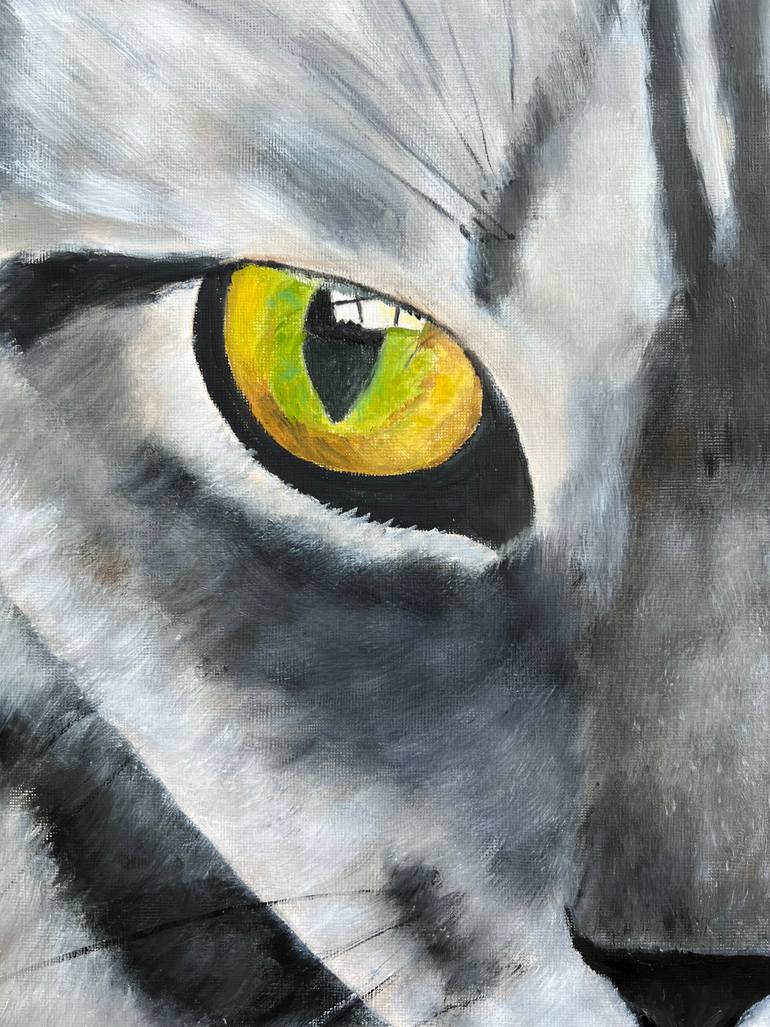 Original Realism Cats Painting by Sonny Andersson